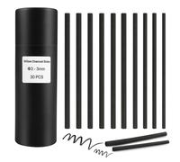30 Pack Willow Charcoal Pencils - 3 Sizes (3-5/5-7/7-9mm) for Sketching & Shading - Professional Drawing Set for Artists, Students & Hobbyists