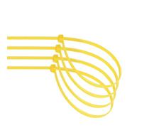 30 Pack Yellow Nylon Cable Ties 4.8 x 250mm Ideal for Fixing and Organizing Cables and Items