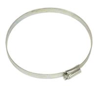 30 PACK Zinc Plated Hose Clip - 120 to 140mm Diameter - External Pressed Threads