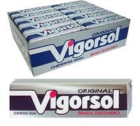 30 Packets Chewing Gum VIGORSOL Original NO Sugar Grey Classic