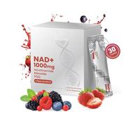 30 Packets NAD+ Supplement 1000mg Drink Mix with Nicotinamide Riboside Berry Flavor Boosts Energy Anti-Aging