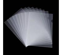 30 Packs Plastic Wallets A4 - Clear Plastic Folders A4 for Document Storage, Durable 220 Micron Thickness, Open Top & Side Design for Office and School Use