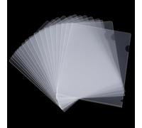 30 Packs Plastic Wallets A4, Transparent Plastic Folders, 220 Micron A4 Plastic Sleeves, Open Top & Side Cut Flush File Wallet, Project Presentation folders for Office, School, Work, Report