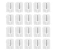 30 Packs Self-Adhesive Hooks for Net Curtain Rods,Strong Adhesive Window,White Stick-on Hooks for Hanging Curtains,Rod Holders for Windows,Wire Rod Poles,and Decorative Curtain Rod Installation