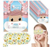 30 Packs Self Heating Eye Mask Disposable Soothing Moisturizing Steam Heat Eye Mask for Dry Eyes Puffiness Relief Stress Eye Fatigue Migraine (Green/Unscented)