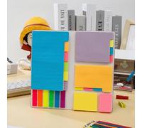 30 Pads 0.6 x 2 Inch Sticky Notes Set, Coloured Divider with Self-Adhesive Blocks, Prioritization with Colour Coding, 60 Lined (3.7 x 6), 40 Dots (3.7 x 3), 40 Blank (3 x 3.7), 60 per Rectangular