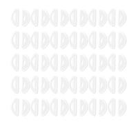 30 Pairs 1mm Clear Nose Cushions Anti Slip Silicone Pad Secure for Full Frame Glasses and Shades