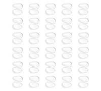 30 Pairs 1mm Clear Nose Cushions Anti Slip Silicone Pad Secure for Full Frame Glasses and Shades