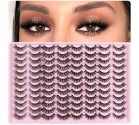 30 Pairs 20MM False Eyelashes Wholesale 6 Styles Lashes Bulk 6D Volume Dramatic Faux Mink Eyelashes Multipack