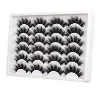 30 Pairs 20MM False Eyelashes Wholesale 6 Styles Lashes Bulk 6D Volume Dramatic Faux Mink Eyelashes Multipack