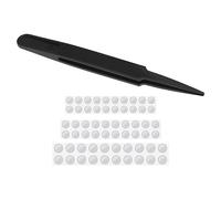 30 Pairs Earbuds Dust-Proof Mesh with Glue Stainless Steel in-Ear Earphones Filter Mesh Replacement Clean Net (3.5mm 4mm 4.5mm 3 Sizes Each Size 10 Pairs)