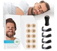 30 Pairs Magnetic Nose Strip, Anti-Snore Devices for Breathing Snoring Aids for Men and Women, Comfort Magnetic Nasal Strips for Home, Hotel, Business,Travel and Sports