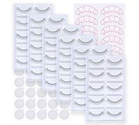 30 Pairs Training Lashes for Eyelash Extensions 6-Pack Teaching Practice Lashes Strips Self Adhesive Eyelashes for Beginner Lash Extension Training by SRCKFIZ