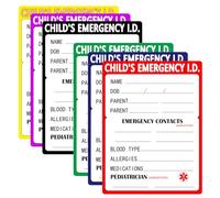 30 Park Infant I.C.E. (in Case of Emergency) 3x4 Inch-Car Seat Sticker Safety Information Child Emergency Contact Car Seat Safety Alert Attachment Tag Stickers