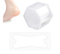 30 Patches Blister Prevention Tape, Invisible Blister Bandages for Feet Moisture Heel Stickers Foot Anti-wear Tape Cushion Pad for Feet, Toes, Fingers, Heel Protector and Guard Skin(5.9cm)