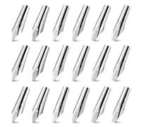 30 PC Stainless Steel Pen Nibs Set for Calligraphy Students | 0.5mm to 3.0mm Sizes, Pressure-Sensitive Flex Action, Silver Finish, Sketch Paper Use