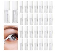 30 Pcs 1.2ml Mini Clear Mascara Tube Set with Wand, Leak-Proof Empty Mascara Bottles for Castor Oil & Eyelash Serums, Refillable Travel Container for Clear Mascara and Mini Mascara DIY (White)