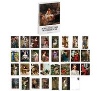 30 PCS 1 Set Famous Painters' Works Postcards Literature and Art Postcard Greeting Birthday Cards Gift Blank Postcards A34