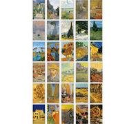 30 PCS 1 Set Postcards Set Literary Greeting Cards Blessing Message Card Postcard-Boxed (Van Gogh Paintings)
