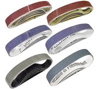 30 Pcs 3/4" x 12" Replacement Knife Sharpener Sanding Belt Kit for Work Sharp Knife & Tool Sharpener Ken Onion Edition (WSKTS-KO), 80/120/240/400/1000/2500 Grits