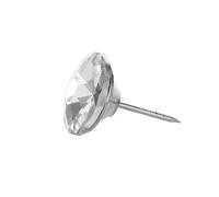30 Pcs 30 mm Diamond Crystal Upholstery Tacks Nails for Sofa Headboard Furniture Wall Decor