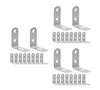 30 pcs 304 Stainless Steel Right Angle Corner Bracket 4x4x1.6cm Silver | Smooth Edge Safety, 90 Degree Support for Wood Shelving, DIY Projects, Furniture Reinforcement