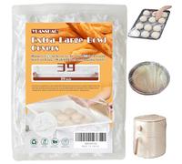 30 Pcs 39'' Large Bowl Covers for Half Sheet Pan(24x16, 21x15, 18x13 inch) and Mixing Bowl&Dough Proofing/Foil Pans,Fits Bowls up to 30",Food Covers for Outside,Elastic Sealing-Reusable