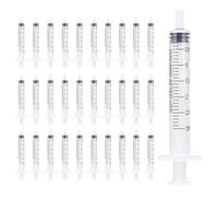 30 PCS 3ml Syringe Without Needle, Plastic Syringe Individually Wrapped, Colostrum Syringes, Plastic Collection Syringes for Liquid Measurement, Scientific Laboratories, and Pet Feeding