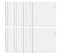 30 Pcs A4 Plastic Folders A4 Clear Plastic Wallets for Documents Project Report Presentation File Folders in Office School Work Home, Cut Flush Open Top & SidePlastic Document Wallets