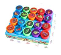 30 Pcs Animal Stamps for Kids, Assorted Stamps for Arts and Crafts, 5 Colors 30 Patterns Ink Stamps Prize Bag, Novelty Toys Toddler Party Bags Set for Kids Teacher Student Birthday Gift