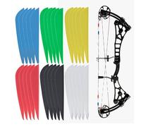 30 Pcs Arrow Fletching, Hunting Arrows Feather, Arrow Fletching Wing, Archery Arrow Feathers, Archery Feathers, Archery Arrow Fletchings, Arrow Fletching Feather Accessory, For Archery Target Bows