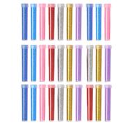 30 PCS Assorted Fine Glitter, Pieces Glitter Tubes, Iridescent & Metallic, Craft for Resin, Face for Arts, Crafts, Scrapbooking, DIY Projects, Nail Art (Seven Colors)