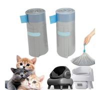 30 Pcs Automatic Cat Litter Box Liners Bags, Compatible with NeakasaM1 Petpivot Autoscooper 11 and Similar Open-Top Self-Cleaning Cat Litter Box 27 * 13''