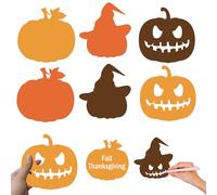 30 Pcs Autumn Bulletin Pumpkin Shaped Die Cuts Board Decor 6.3 x 6 inch Thanksgiving Pumpkin Cutouts Halloween Shape Paper Cutouts of Classroom DIY Fall Craft Projects