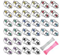 30 Pcs Bike Chain Fidget Toys and 2 Pcs Marble Mesh Fidget Toy for ADHD Stress Relief Finger Toys Fidget Flippy Key Chains Autism Sensory Toys for Adults Teens School Classroom