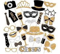 30 PCS Birthday Photo Booth Props Kit