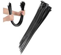 30 PCS Black Cable Ties Heavy Duty,Large Cable Ties for Both Indoor and Outdoor 26IN Long with 55 KGS Ultra Strong Tensile Strength, Large UV Resistant Cable Ties Extra Long Tie Wraps for Use