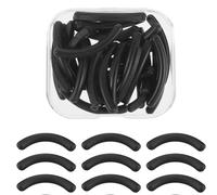 30 Pcs Black Silicone Eyelash Curler Refill Pads,for Universal Eyelash Curler with Clear Storage Box