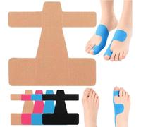30 Pcs Bunion Tape, Pre-Cut Bunion Corrector Kinesiology Tape, Bunions Corrector & Relief, Big Toe Support and Pain Relief, Breathable Hypoallergenic Latex-Free Tapes (Skin)
