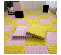 30 Pcs Carpet Squares Puzzle Mat,Plush Foam Floor Mat,30x30cm Square Foam Floor Tiles, Interlocking Carpet Tiles,Flo Playmat For Home