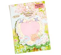 30 Pcs Cartoon Bear Memo Paper Sticky Notes Reminder Notebook Planner Fridge Small Memo Pad Pocket Notepad Creative Die Cut Sticker