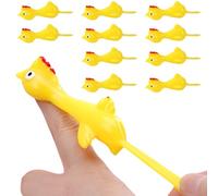 30 PCS Catapult Slingshot Chicken Stretchy Flying Chickens Flick Toys for Kids, Stress Flying Toys Inside Out Toys, Funny Stocking Party Bags Fillers, Girls and Boys Birthday Gifts