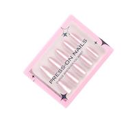 30 Pcs Cats Eye False Nails Glossy Artificial Nails Elegant Full Covers Stick On Nails Almond Shape Press On Nails