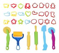 30 Pcs Clay Dough Tool Kit, Dough Tools and Cutters, Kids Toddlers Modeling Clay Tools Set,Durable Clay Sculpting Kit for Shaping & Carving Creations, Accessories Set Easy to Clean & Store
