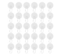 30 Pcs Clear Self Adhesive Ceiling Hooks Without Drilling Ceiling Bracket Hooks with Flagpole Clips Decorative Hooks, Transparent