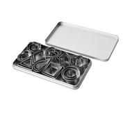 30 PCS Cookie Cutters Set Biscuit Cutter Set, Polymer Clay Cutters Mini Cookie Cutter Set for Sugarcraft Pastry DIY Fondant Dough Cake Decoration