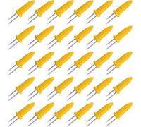 30 PCS Corn Cob Holders, Stainless Steel Corn on The Cob Skewers, Creative Corn Cob Forks for Party, Picnic, Camping, Food Festival