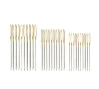 30 Pcs Cross Stitch Needles Set Sizes 22 24 26 Gold Tail Embroidery Tapestry Needle Large-Eye Yarn Knitting Needles Sewing Needles