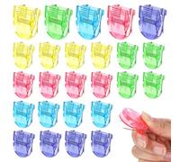 30 Pcs Cubicle Clips for Hanging Photo Cubicle Accessories for Work Plastic Stainless Steel Push Pins with Clips for Fabric Panels Wall Bulletin Board Note, Memos, Data Cables Hanging(Morandi Colors)