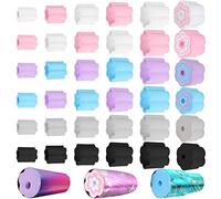 30 Pcs Cup Turner Foam Set-5 Sizes Cup Turner Inserts Expandable Spinner Sponge Cup Turner Accessories for Tumblers, Cola Shaped Water Bottles(1.57/2.44/2.83/3.18/3.74 Inch Diameter, 6 Colors) (B)